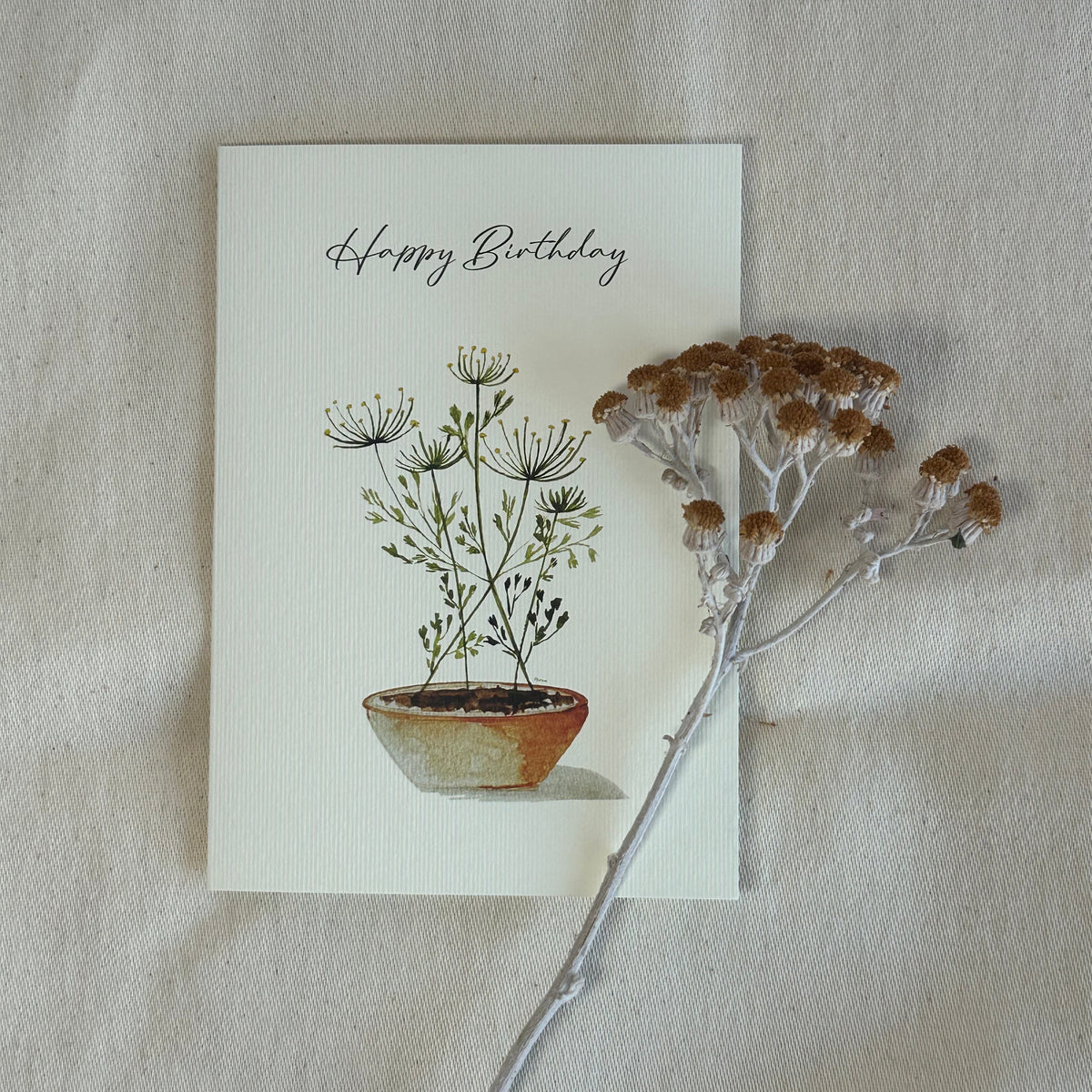 Dill Terracotta Birthday Card