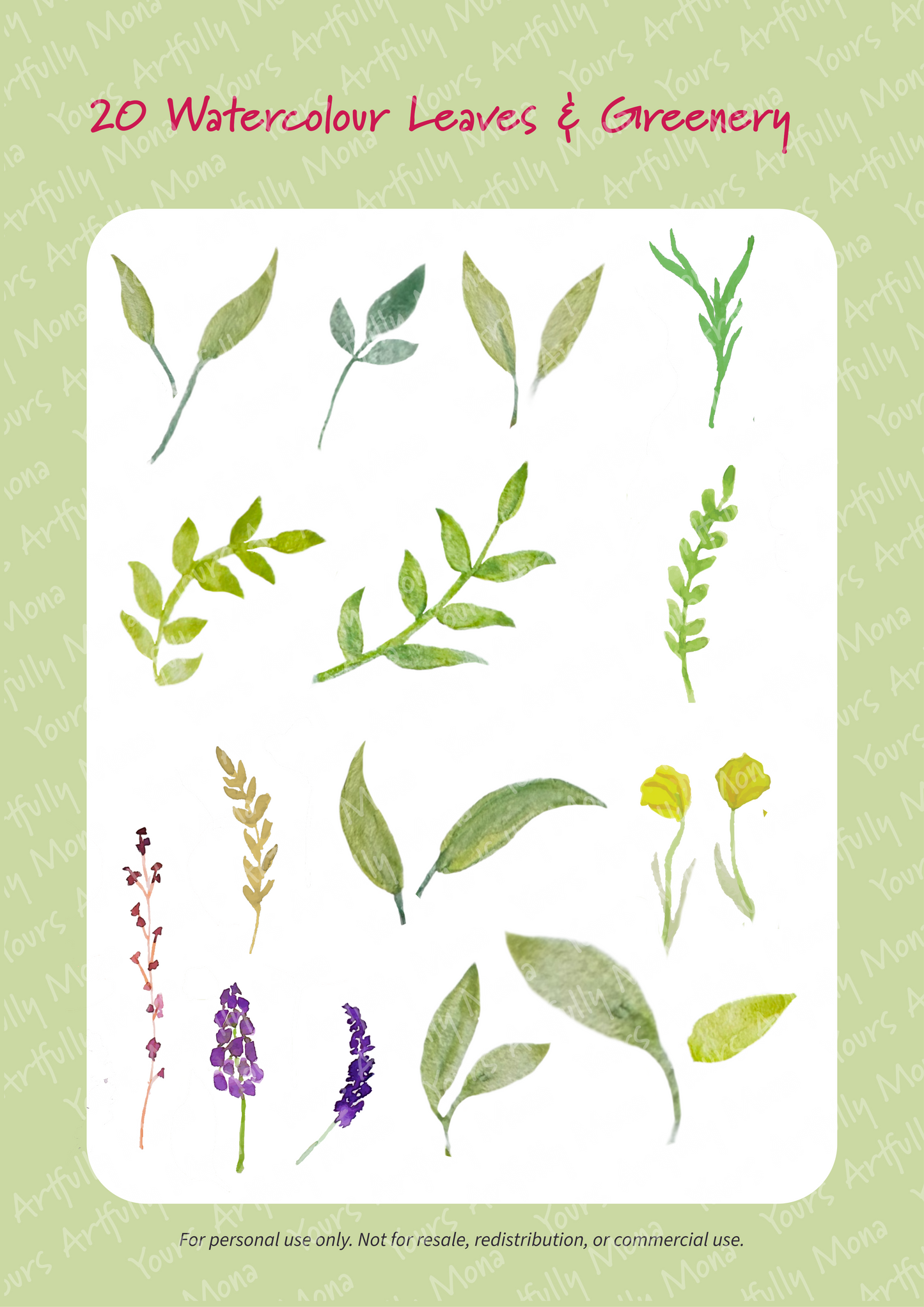 Garden Romance Wedding Clipart & Scrapbook Bundle