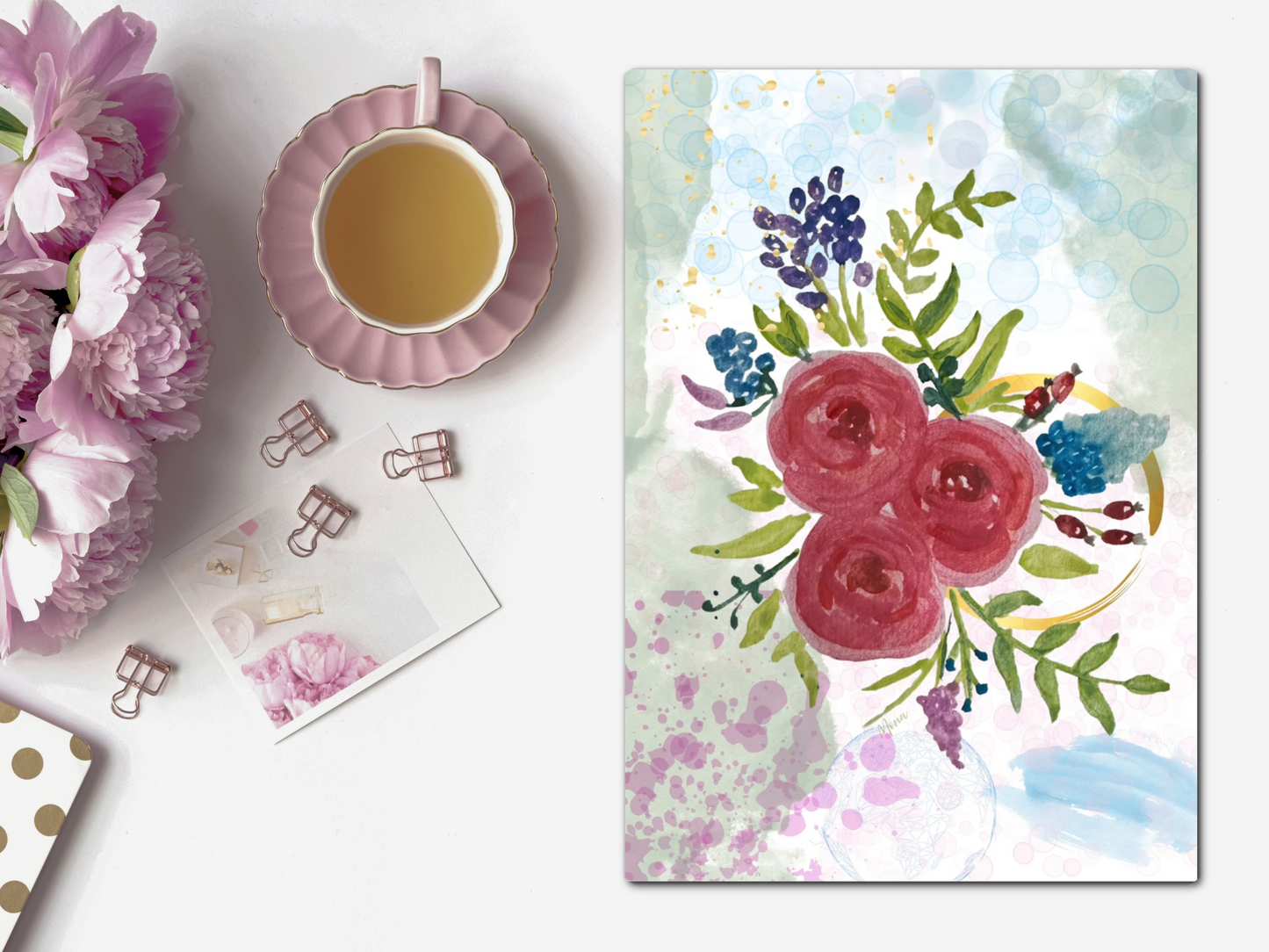 Bouquet of Love Birthday Greeting Cards – Pack of 10