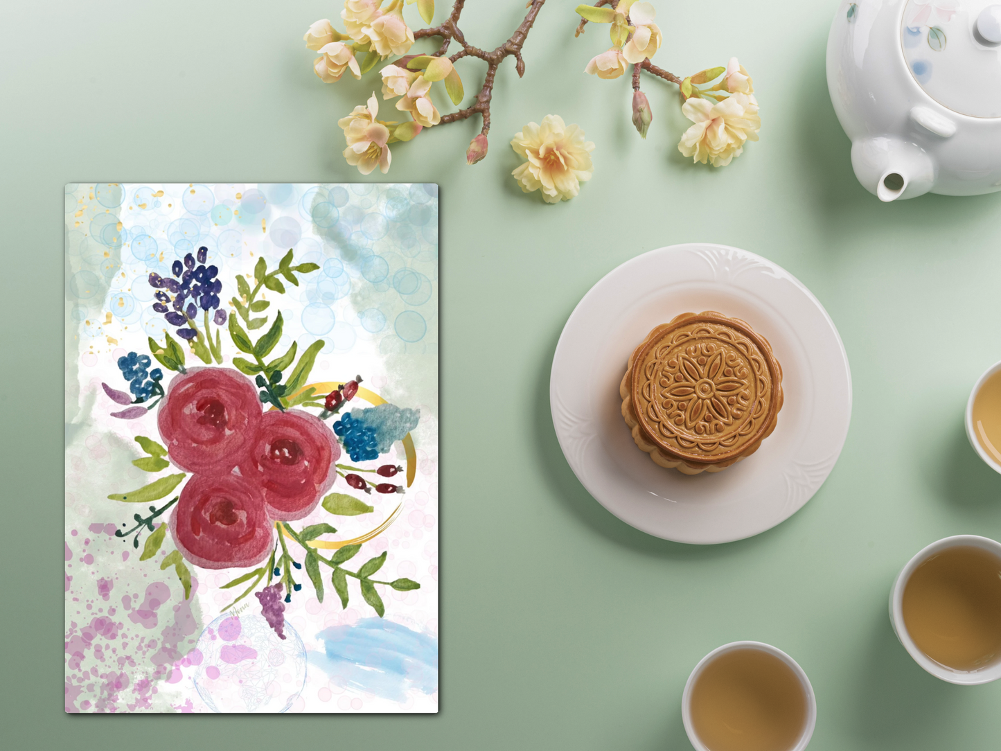 Bouquet of Love Birthday Greeting Cards – Pack of 10