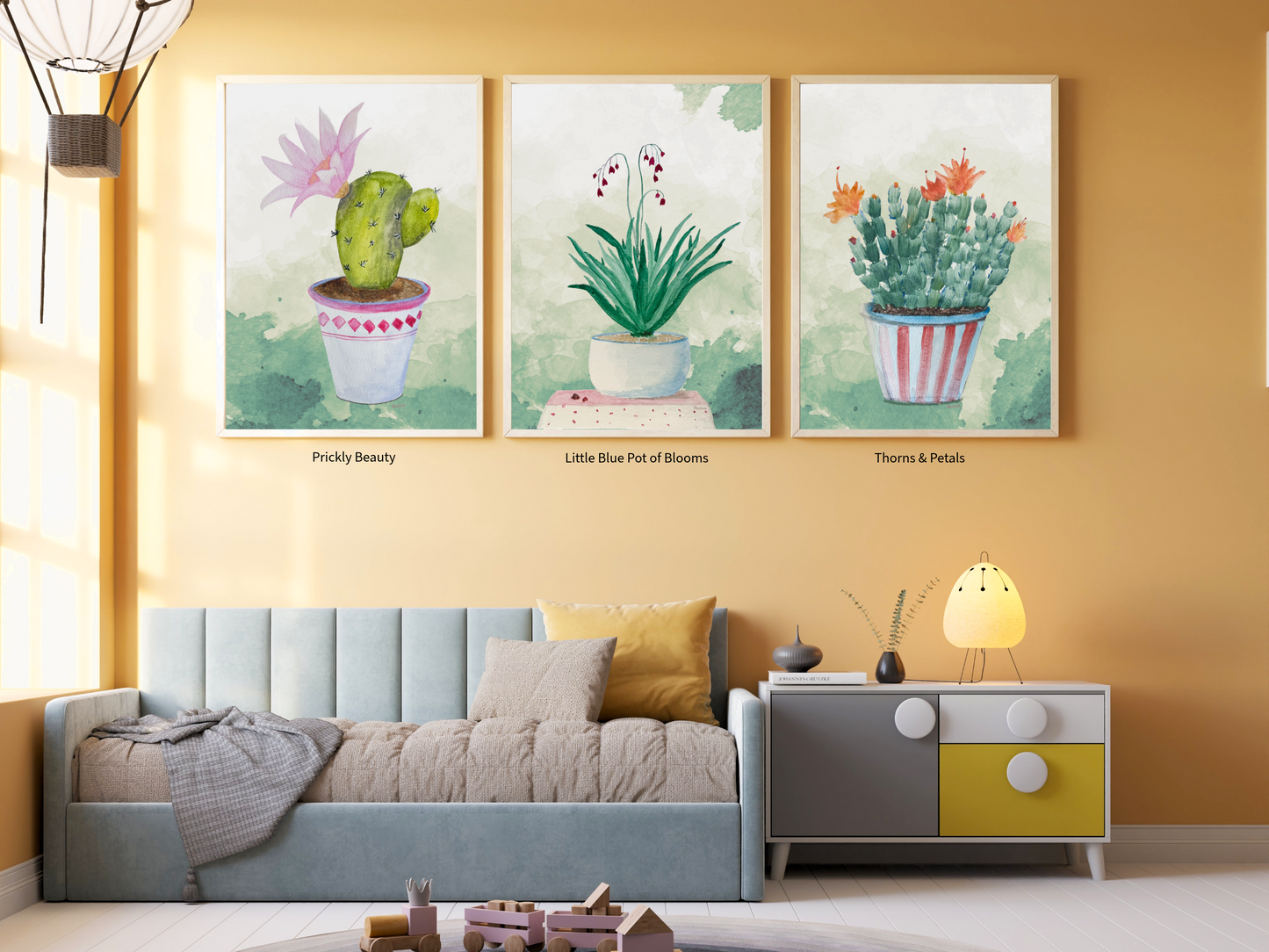 Potted Botanical Trio – Printable Wall Art Set of 3