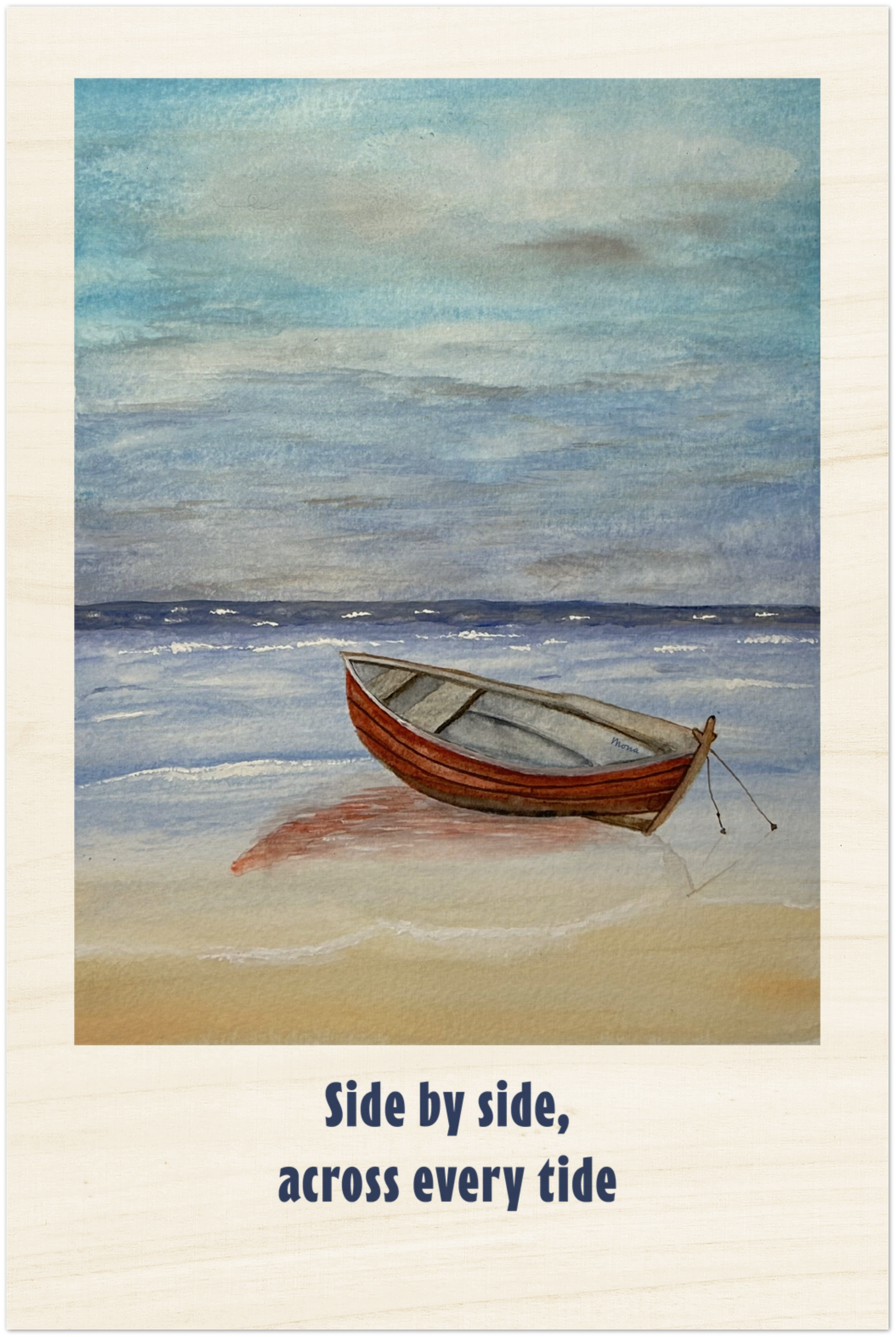 Video - Unboxing of the wood print, and detailed view of the 20mm Wood Print, size 8 x 12" 