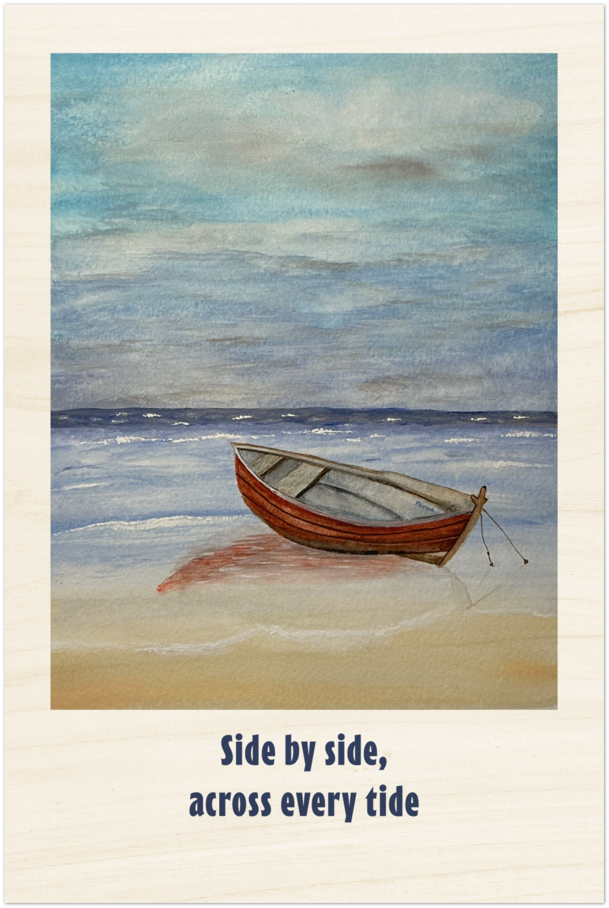 Video - Unboxing of the wood print, and detailed view of the 20mm Wood Print, size 8 x 12" 